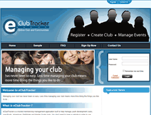Tablet Screenshot of eclubtracker.com